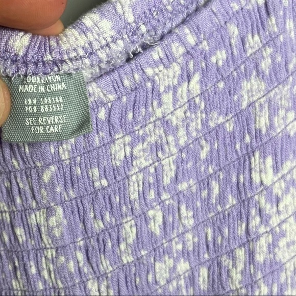 SKY AND SPARROW ditsy Floral smoked pig sleeve Romper Jumpshort Sz S - Picture 9 of 9